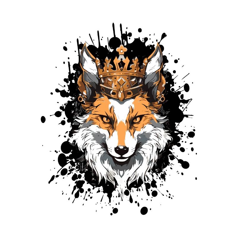 Fox Head Portrait Crown
