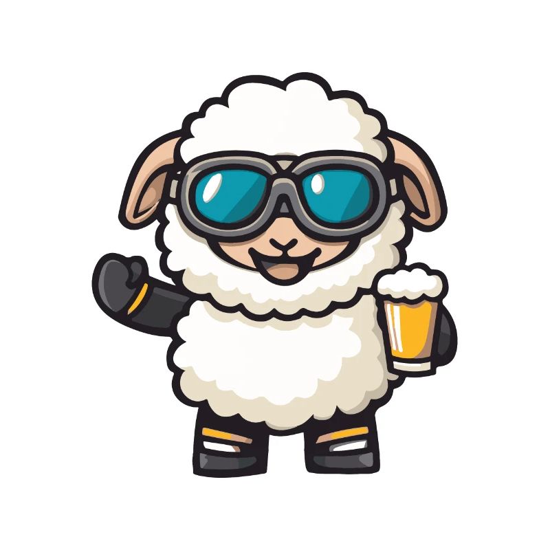 Schaf Ski Bier