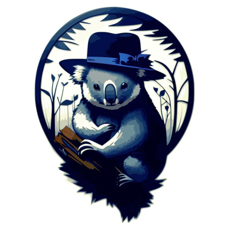 Koala mit Hut