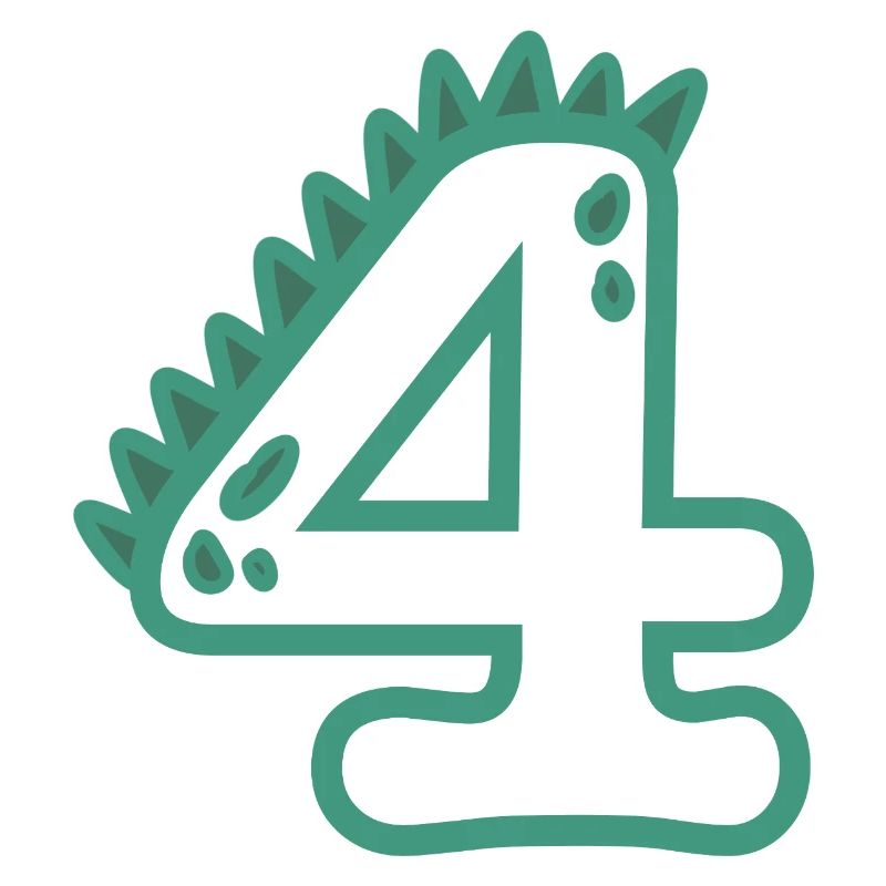 Zahl 4