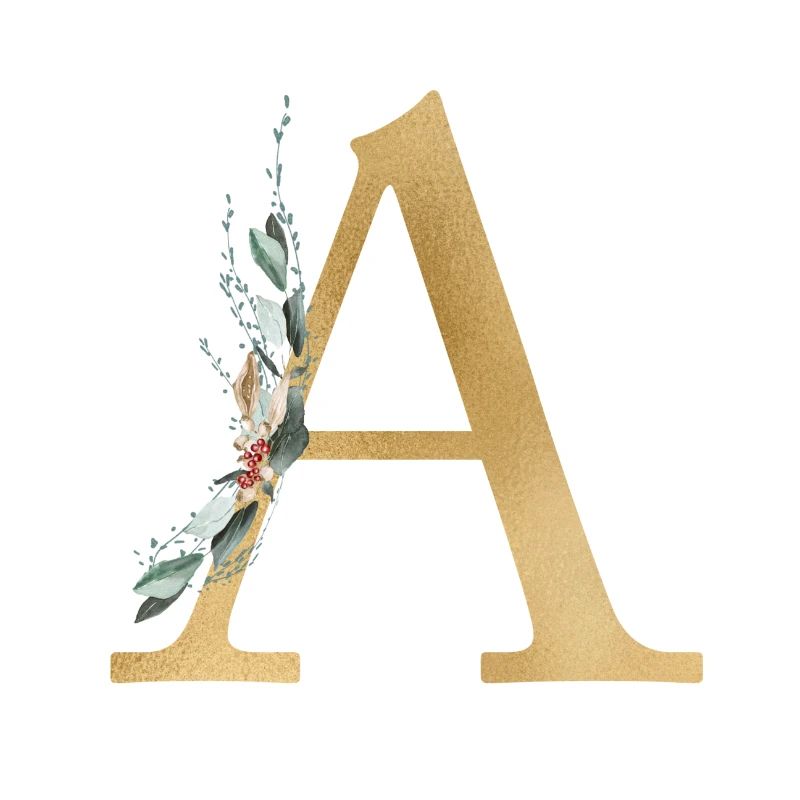 Personalisierbar Monogramm A