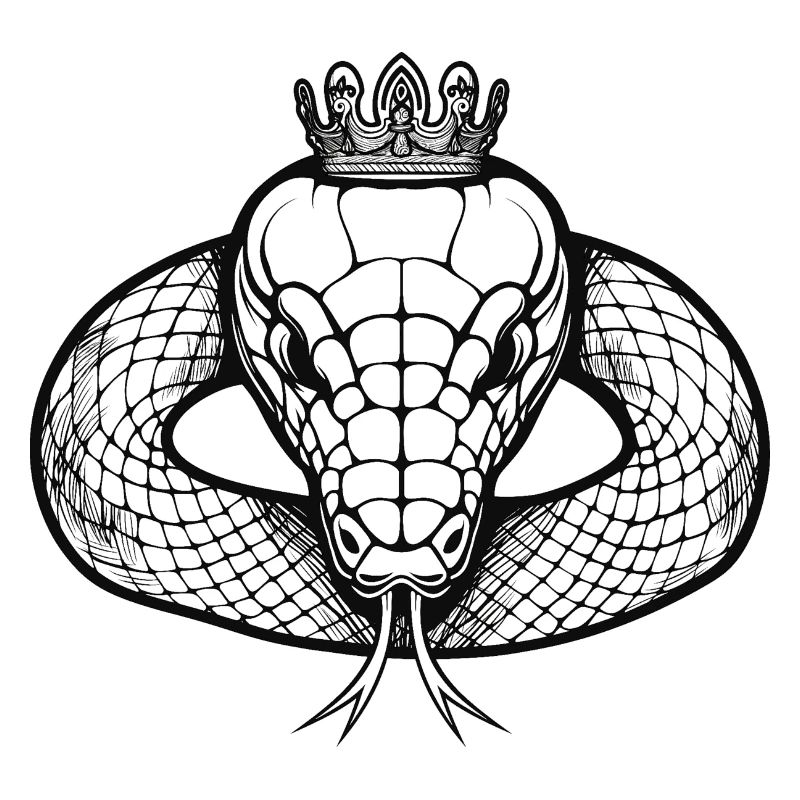 Gekrönter Schwarzweiß-Serpent