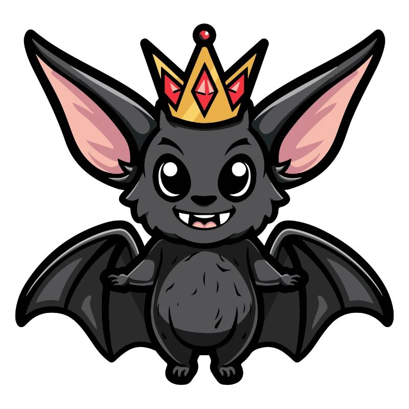 Fledermaus Comic Krone