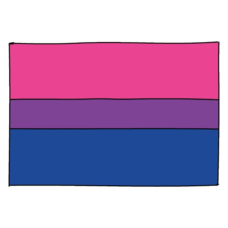 Bisexual Flagge