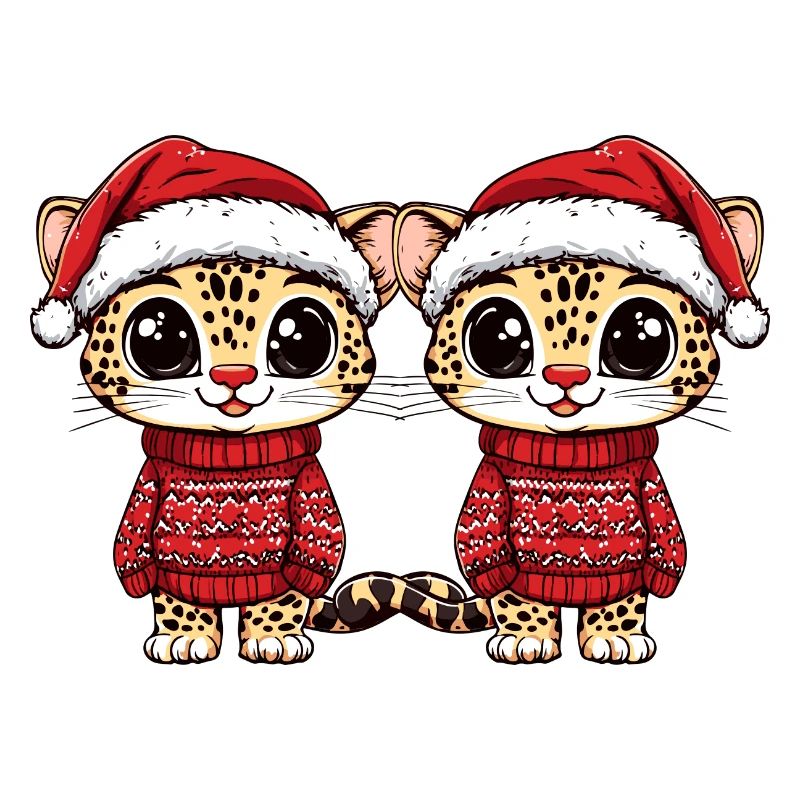 L’équipe de Noël léopard