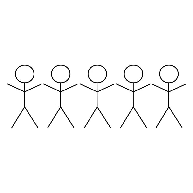 5 Stickman / Strichmännchen