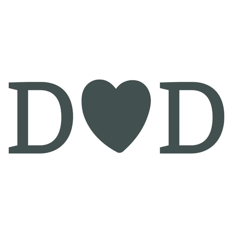 DAD Herz D Monogramm