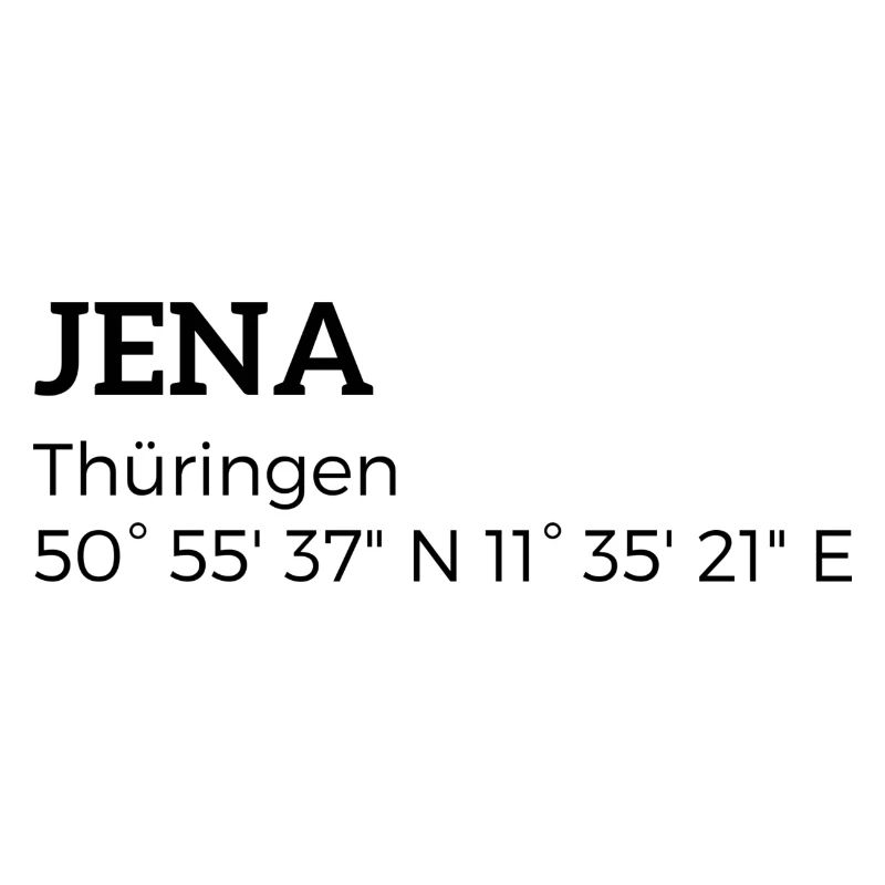 Iéna, Thuringe les coordonnées