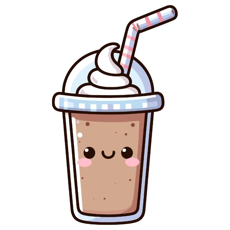 Niedliche Milchshake-Illustration