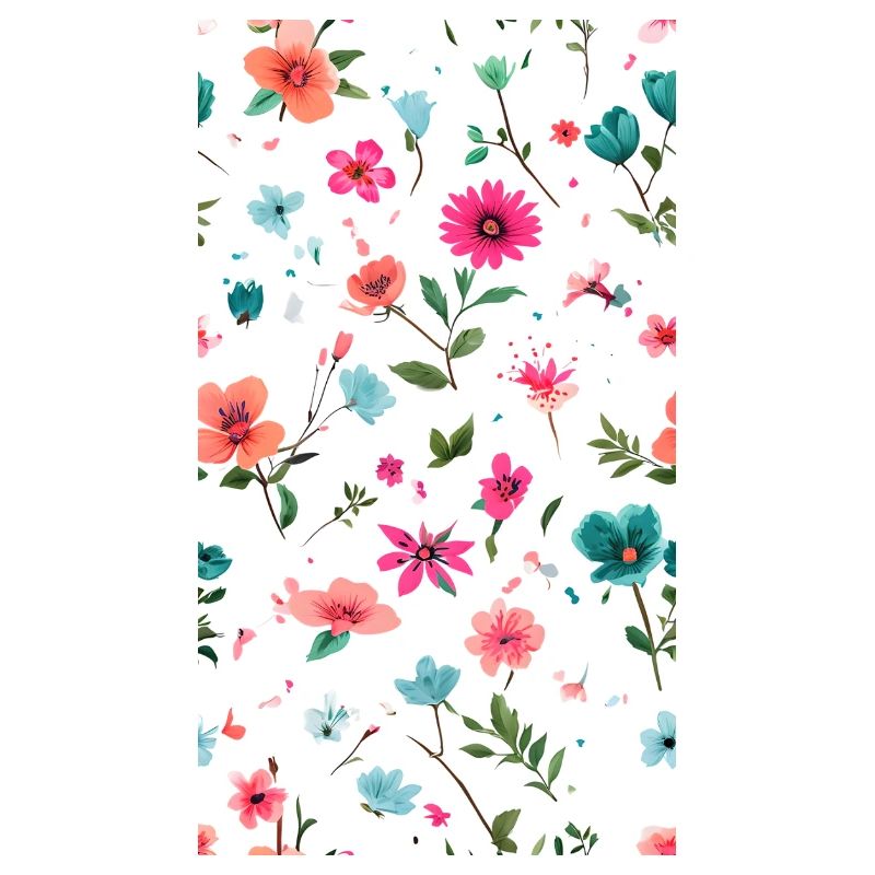 Lebendiges Blumenmuster Kunst