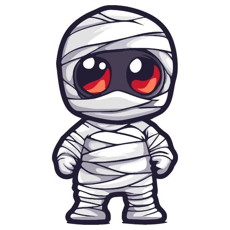 Mumie Halloween Niedlich Comic
