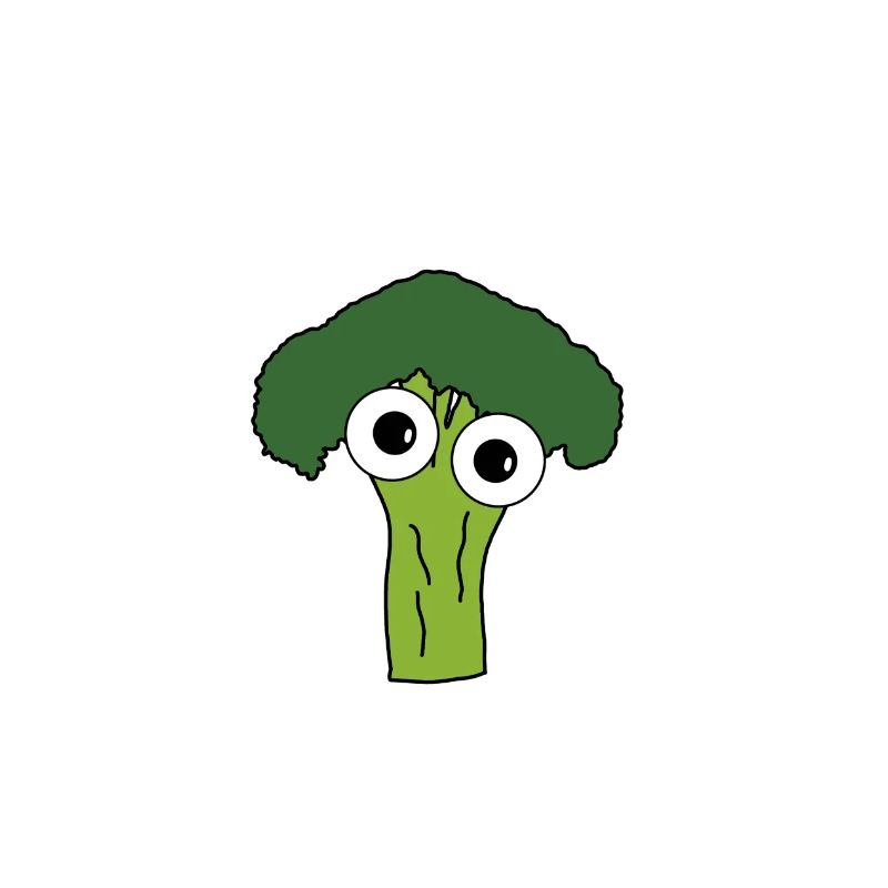 Brokkoli mit Augen