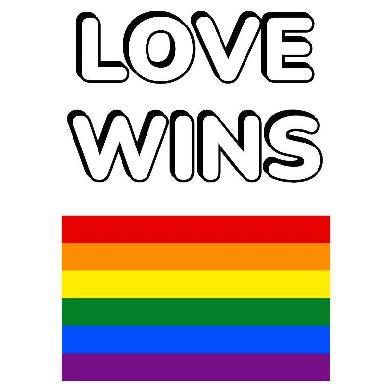 Liebe gewinnt LGBT-Flagge