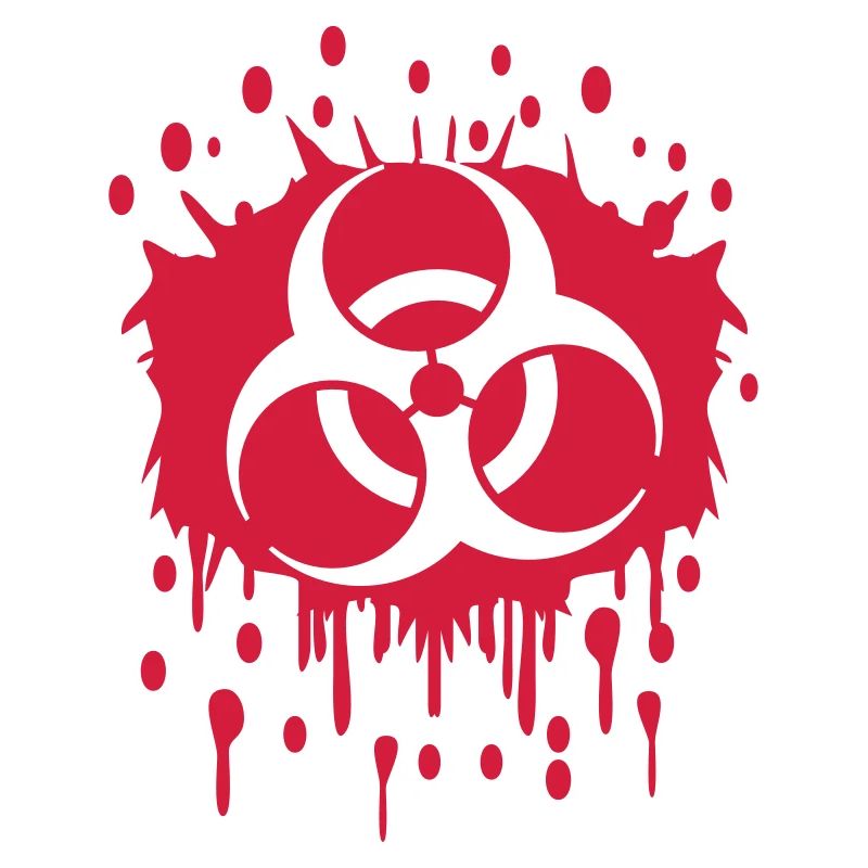 Biohazard Blut Graffiti