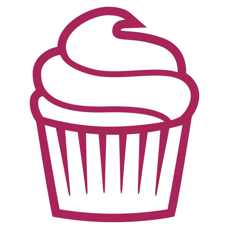 Cupcake einfarbig