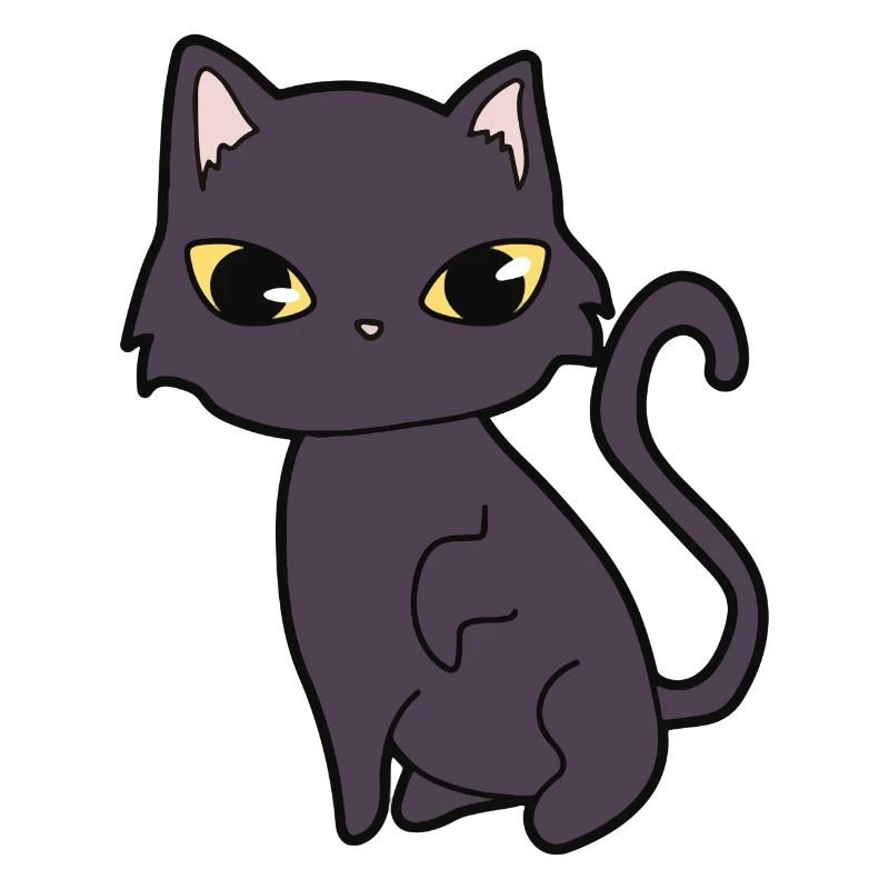 Schwarze Katze