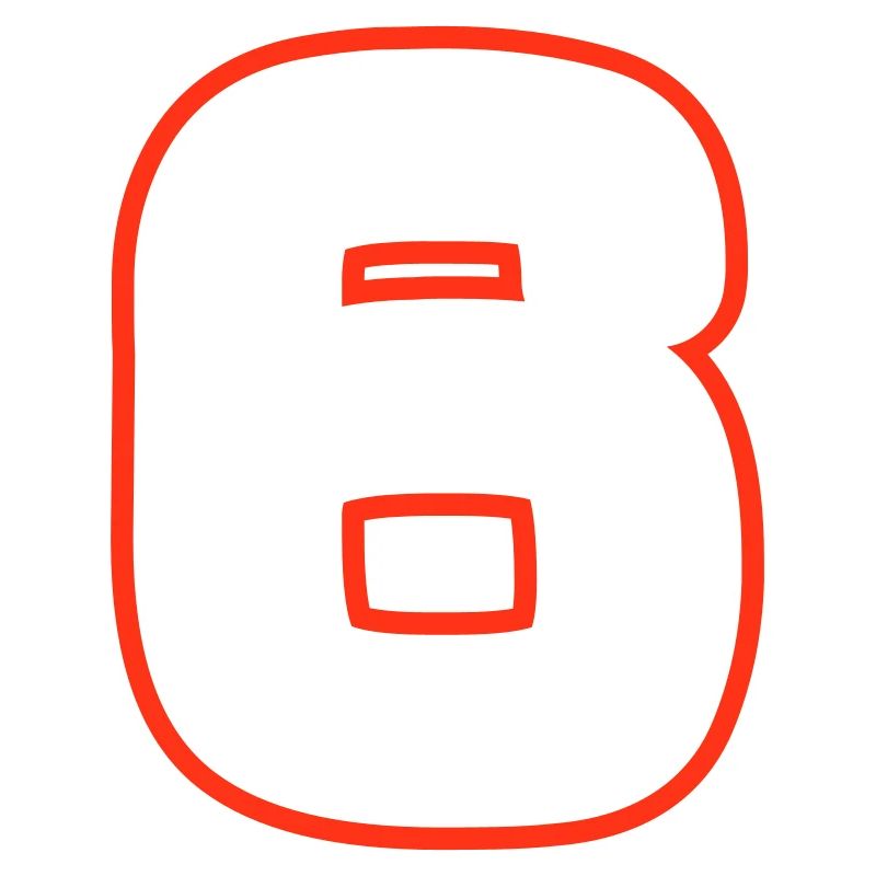 6 Zahl symbol