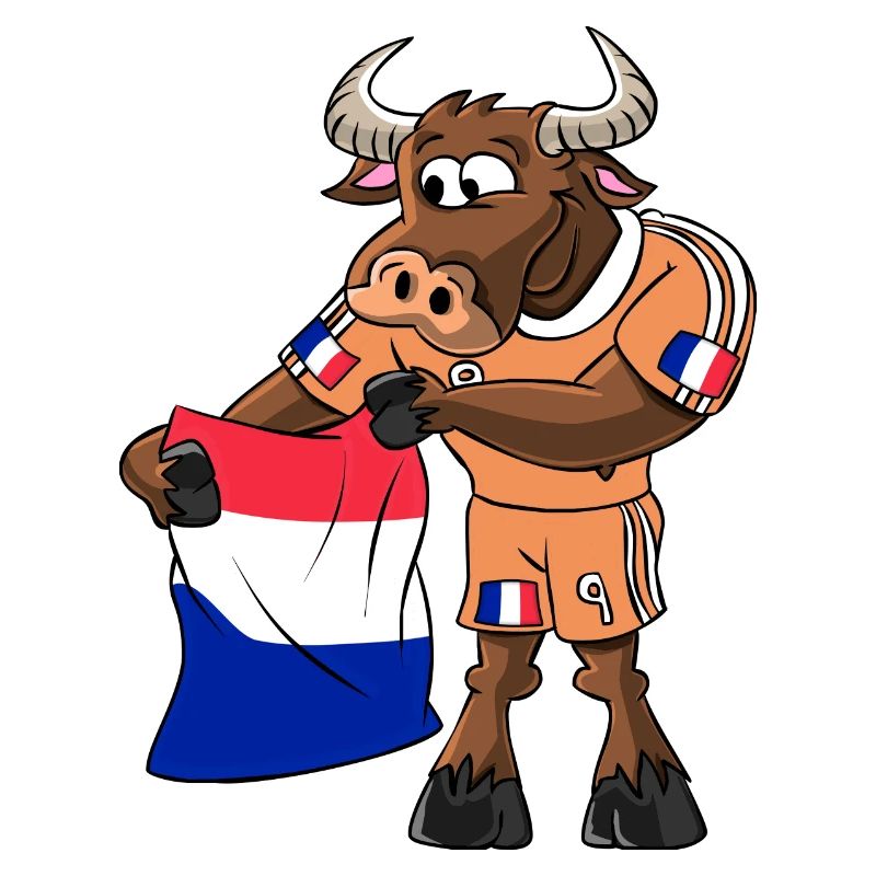 Frankreich Fan Stier