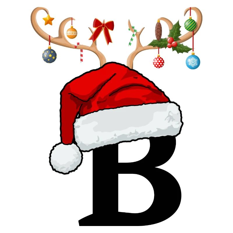 Brief B Weihnachtsmütze