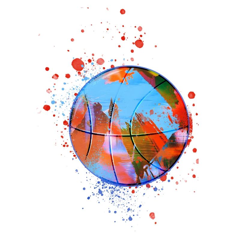basketball,spiel,graffiti,malerei,bunt