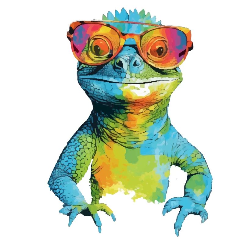 Geck die Brillenechse