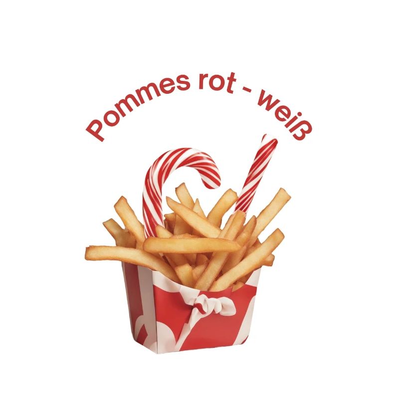 Pommes rot weiß