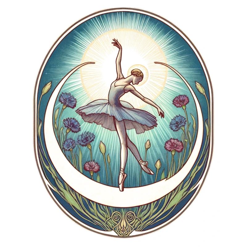 Blaue Ballerina