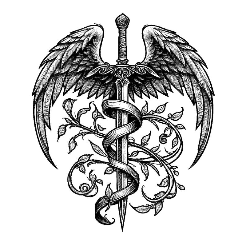 Schutzengel Symbol | Skizzenkunst