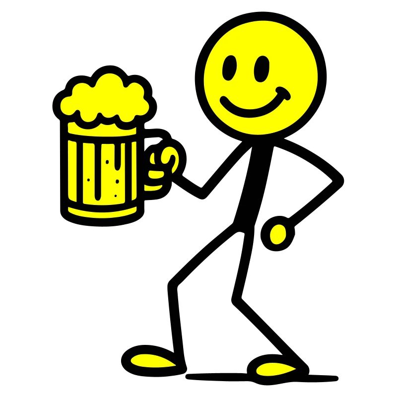 Strichmännchen Bier