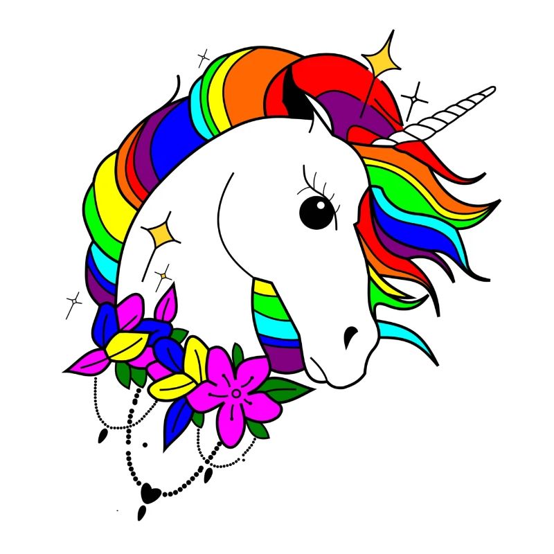 Regenbogen-Einhorn