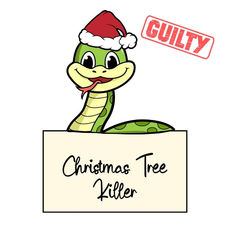 Weihnachtsbaum Umschubser Schlange