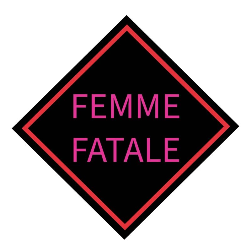 Femme Fatale Warnschild