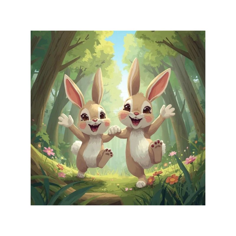 Hoppelhelden im Wald