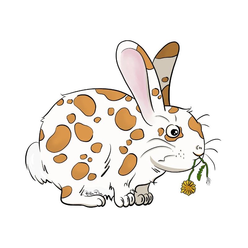 Hase mit Löwenzahn