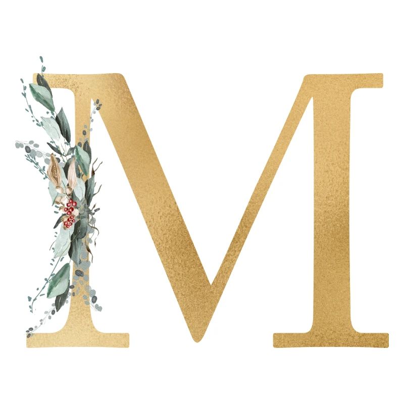 Personalisierbar Monogramm M