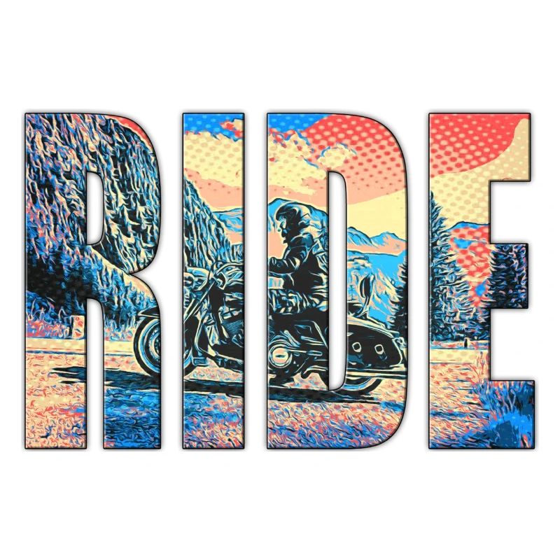 Ride Schriftzug