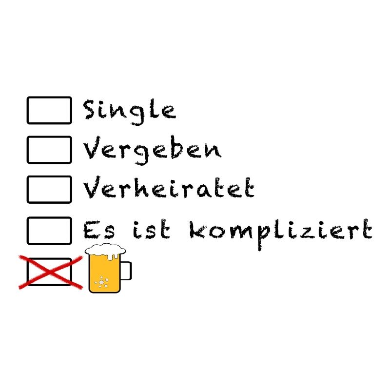 Single Vergeben Bierkrug