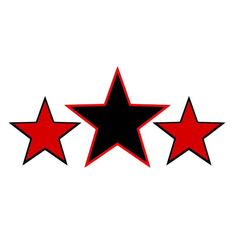 Sterne schwarz rot