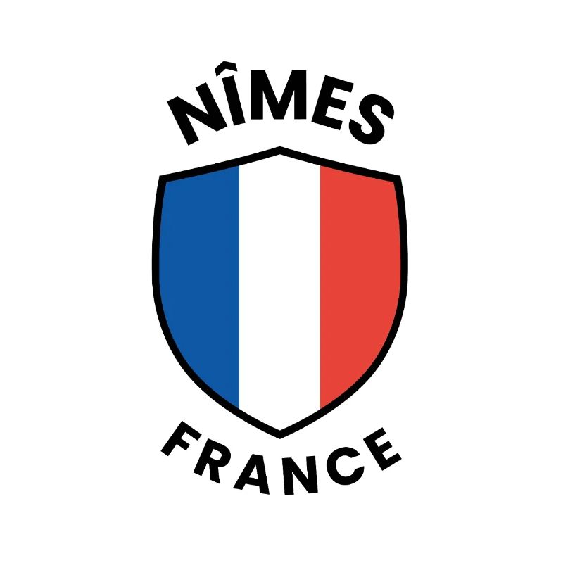 Design des Nîmes-Frankreich-Schildes
