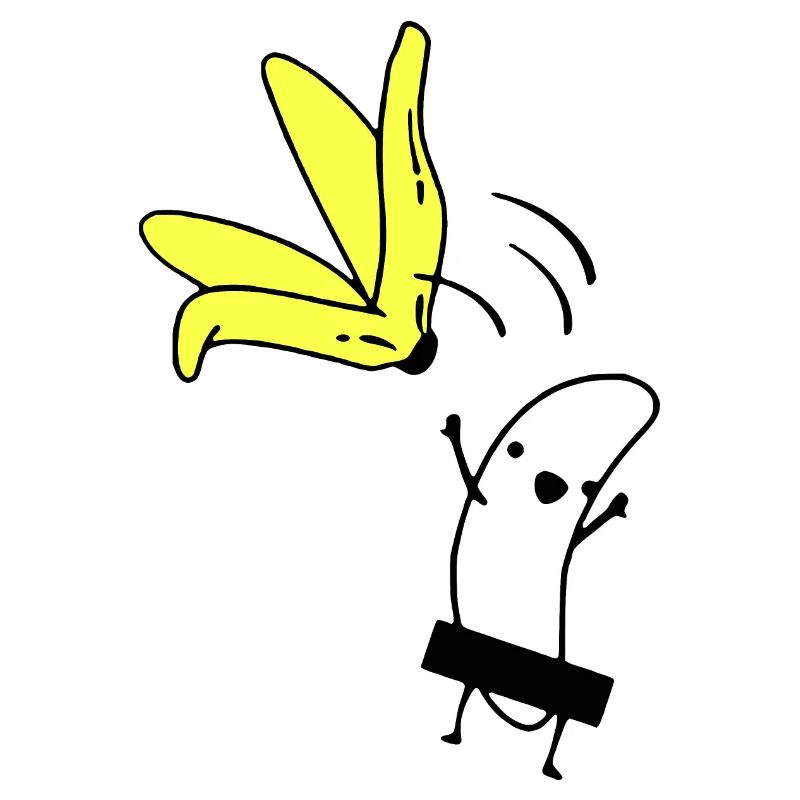 Nackte Banane