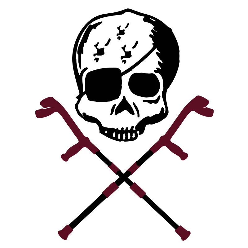 krücken totenkopf