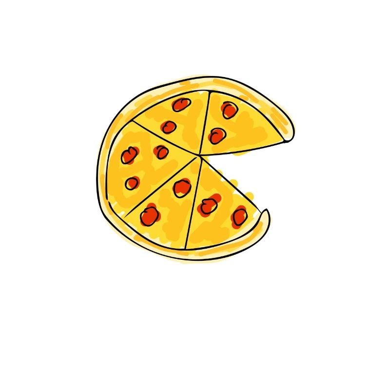 Pizza - drawing