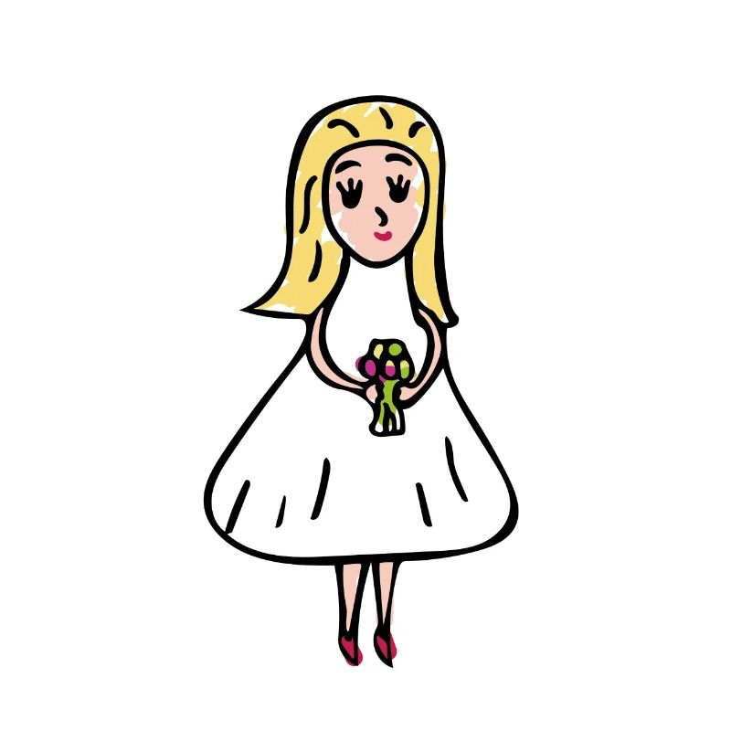 Drawing - Bride