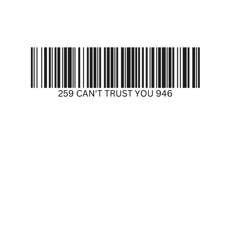 Ich kann dir nicht trauen - Barcode