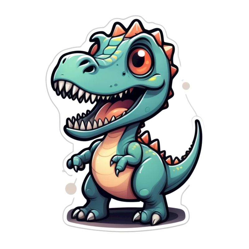 Karikatur-Dinosaurier