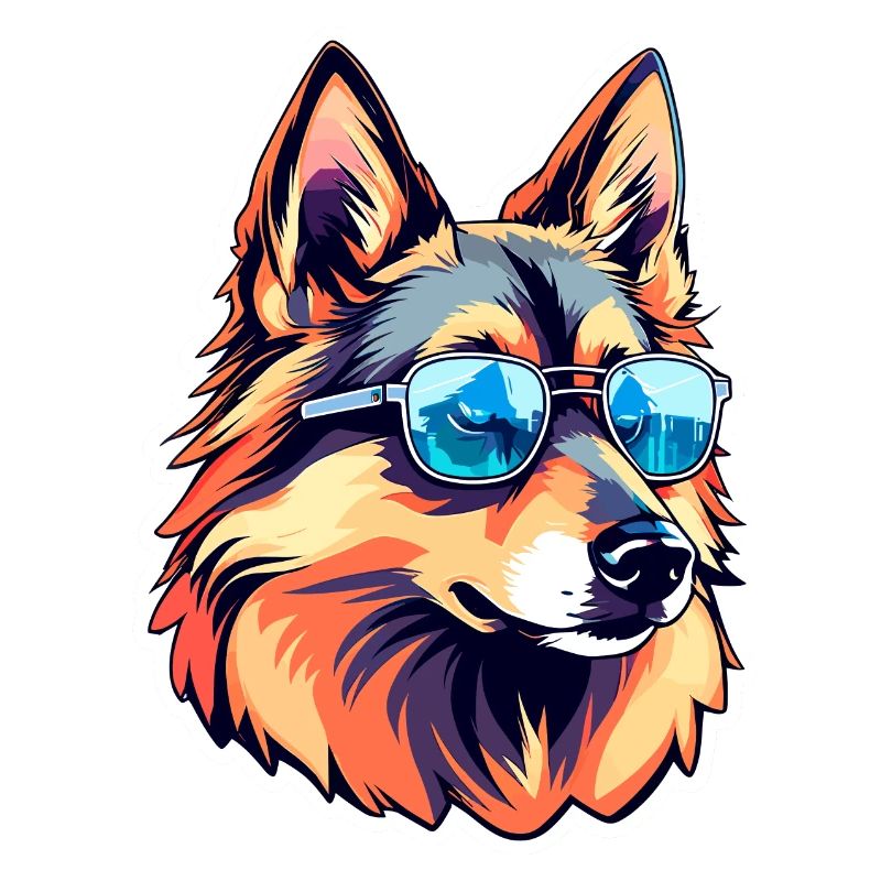 Deutscher Schäferhund Illustration