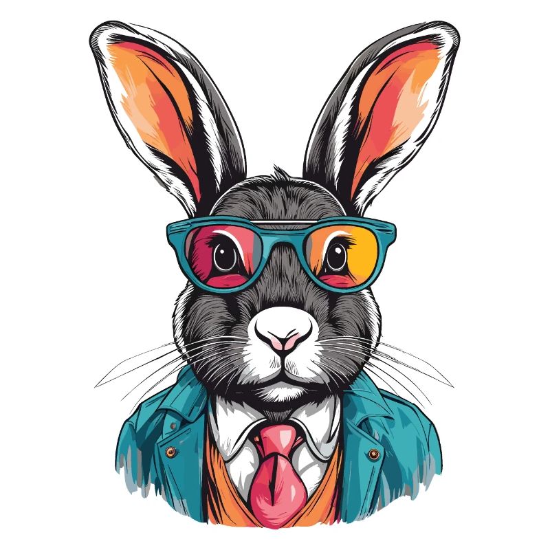 Hase im Anzug
