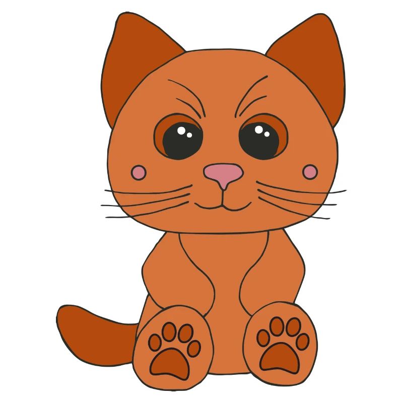 Süße braune Katze