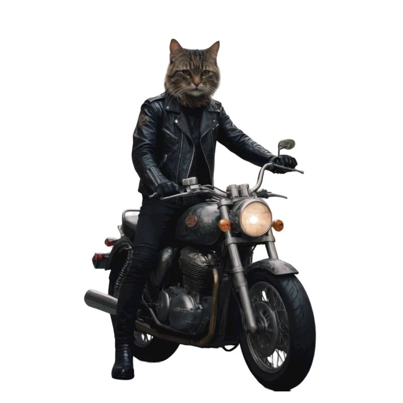 Biker Katze