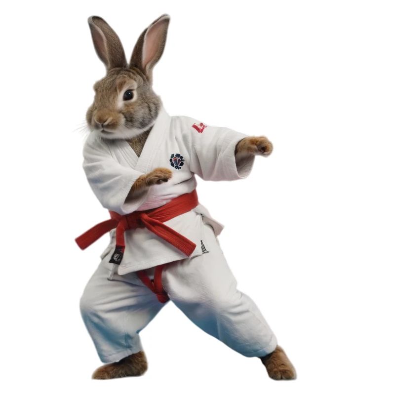 Sportlicher Hase
